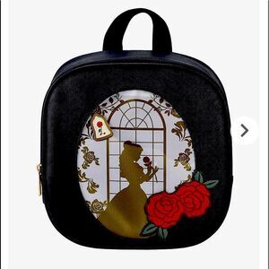 Loungefly Disney Beauty and The Beast Belle Pin Collector Mini Backpack NWT